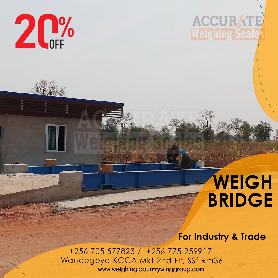 Calibrated & UNBS certified vehicle weighbridges in Kampala by