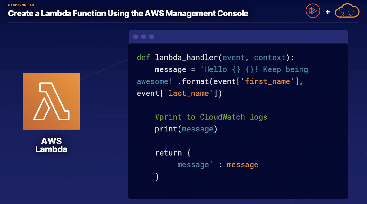 Creating a Lambda Function with the AWS Management Console by Hanad Medium