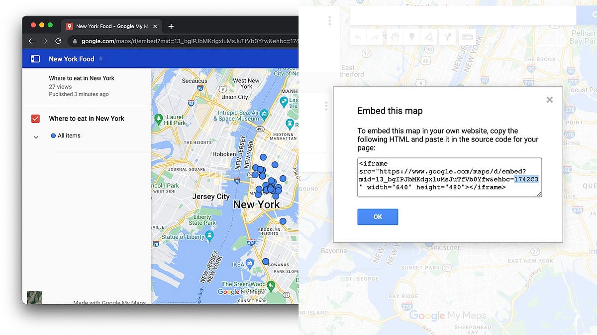 New My Maps features make it easier to share maps, update datasets, and
