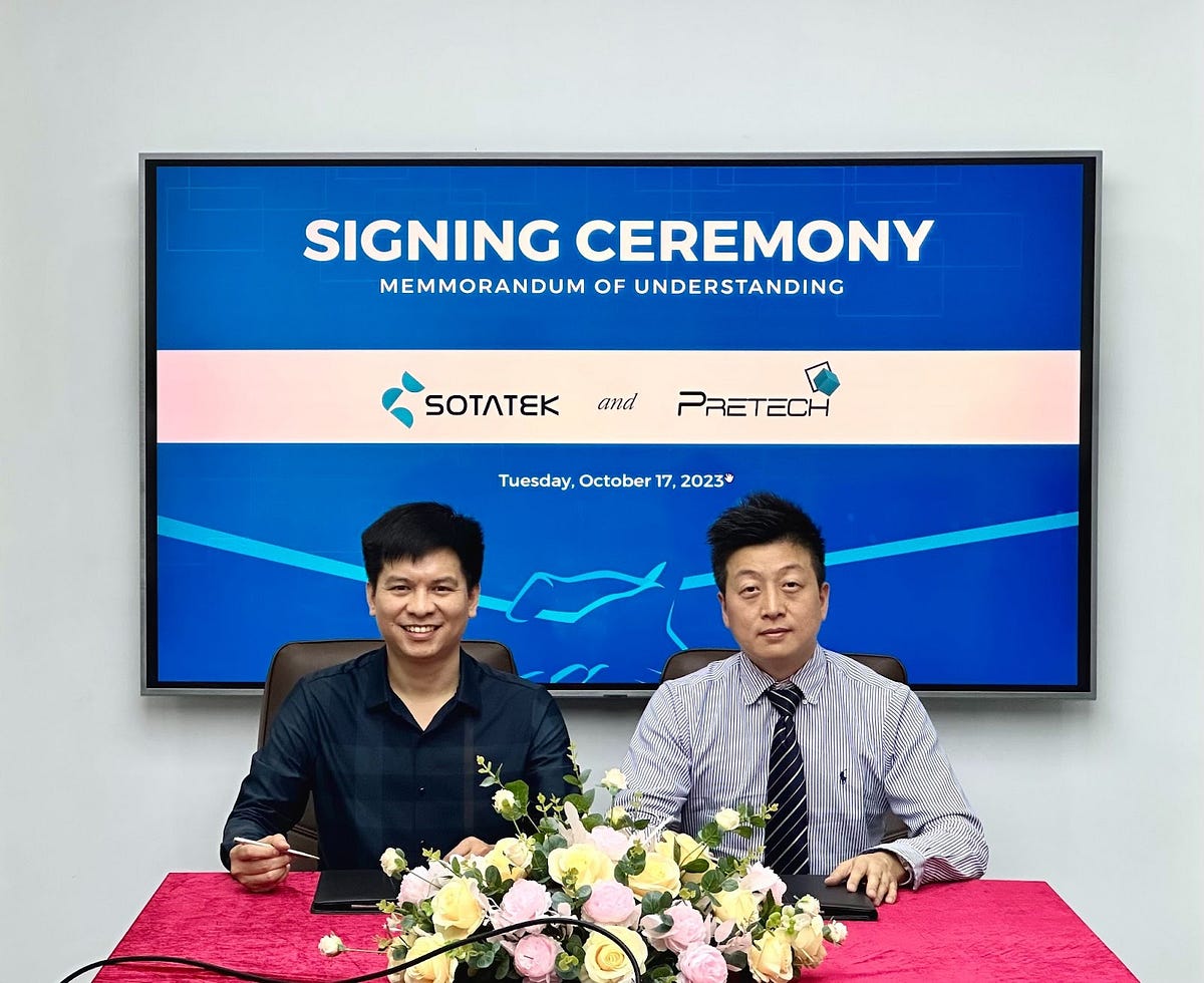 MOU Signing Ceremony between SotaTek and PreTech by Micah Pham