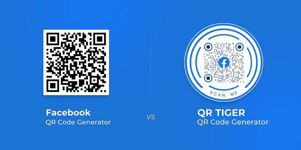 Facebook QR Code Generator vs QR TIGER QR Code Generator by Ava Luna