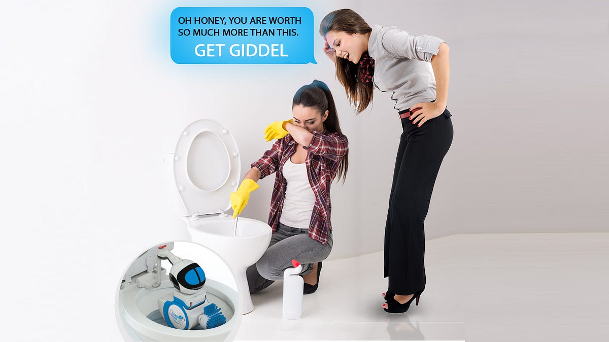 Hate Toilet Cleaning?. Meet Giddel Toilet Cleaning Robot by Altan