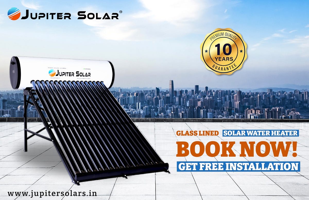How much does it cost to install solar water heater by Jupiter solar Medium