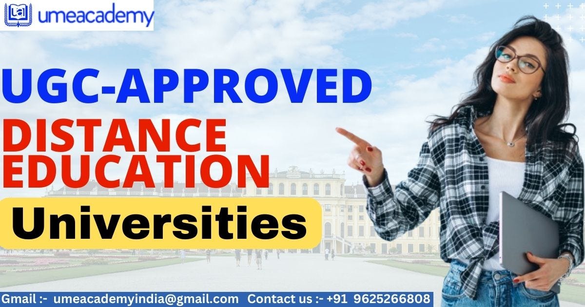 UGCApproved Distance Education Universities Vinay Medium