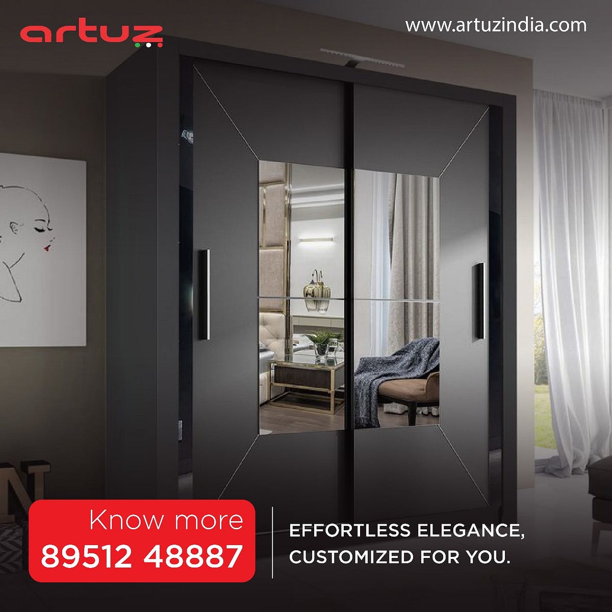 Elegance Wardrobe Showrooms in Bangalore by Artuz Artuza Medium