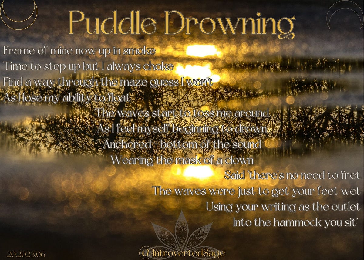 Puddle Drowning Introverted Sage Medium