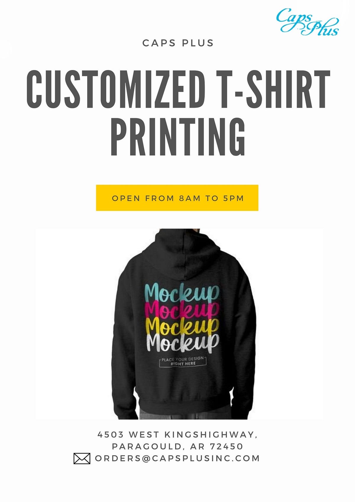 Contact Caps Plus in Jonesboro, Paragould AR Screen Printing caps