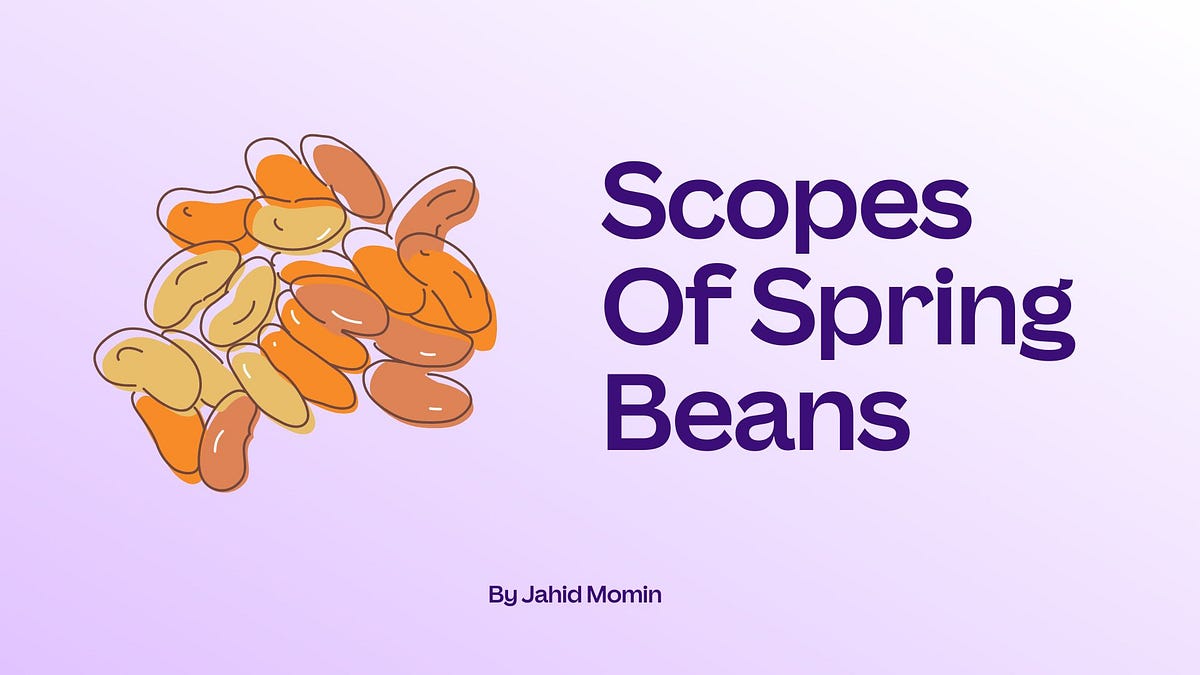 Different scopes of Spring beans with examples . by Jahid Momin Medium