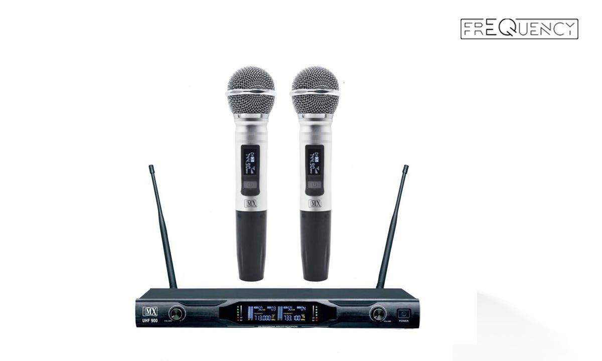 Frequency Dual PA VHF Wireless Microphones by SHOWTECH India Medium