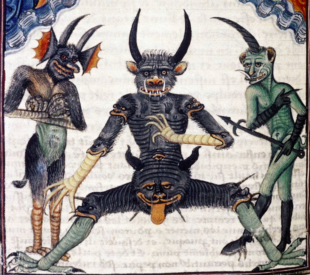 Why Did Medieval Devils Have Faces on Their Groins, Knees, or Butts