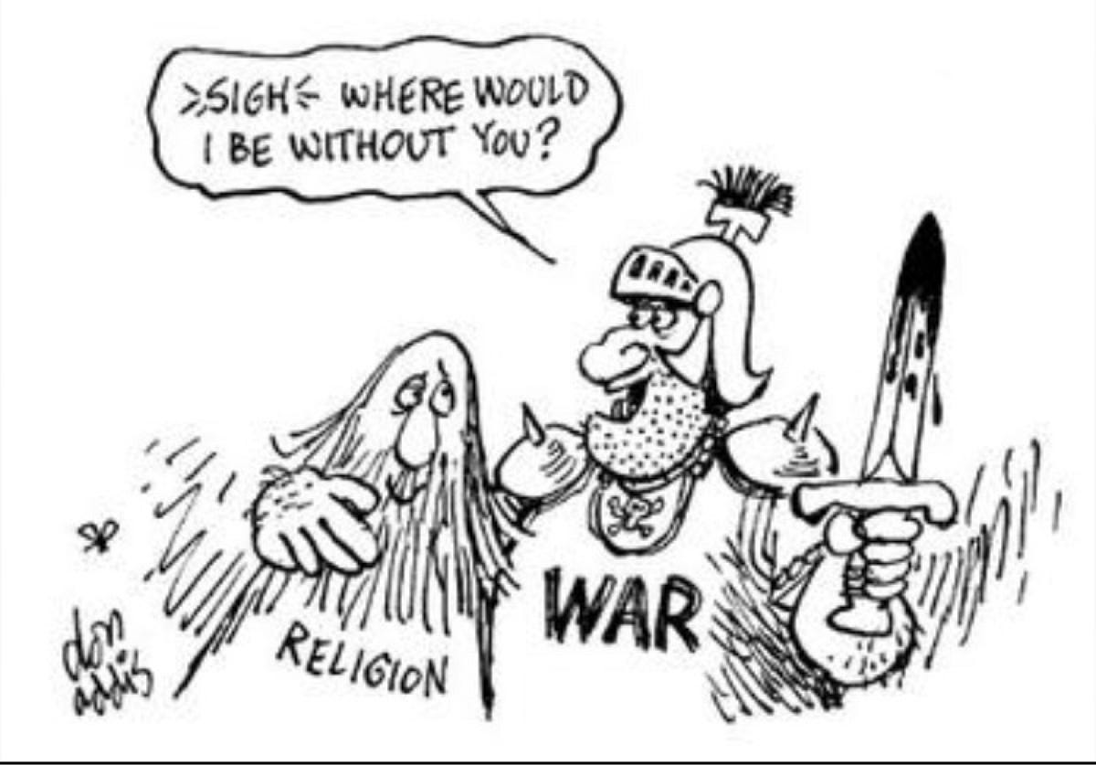Religious Wars. Religion is not what people make, it is… by