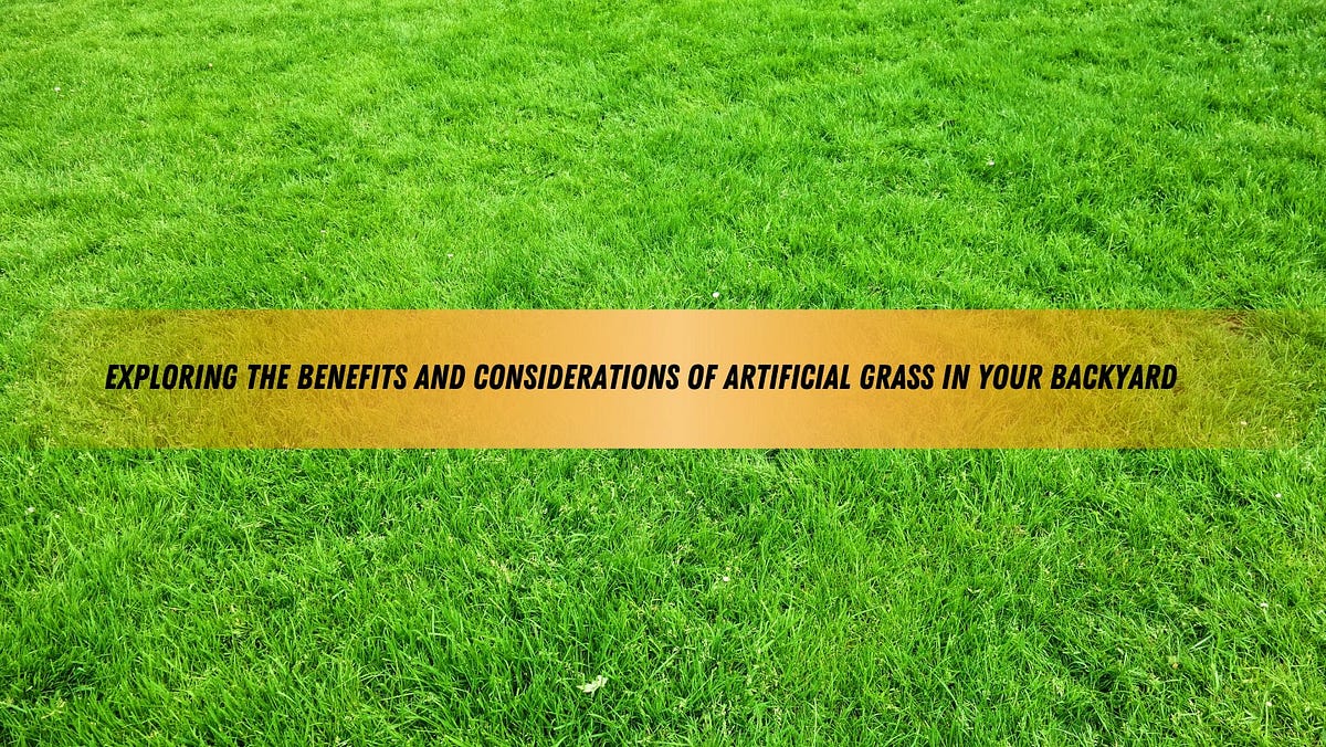 Is it a good idea to put artificial grass in backyard? by Santa