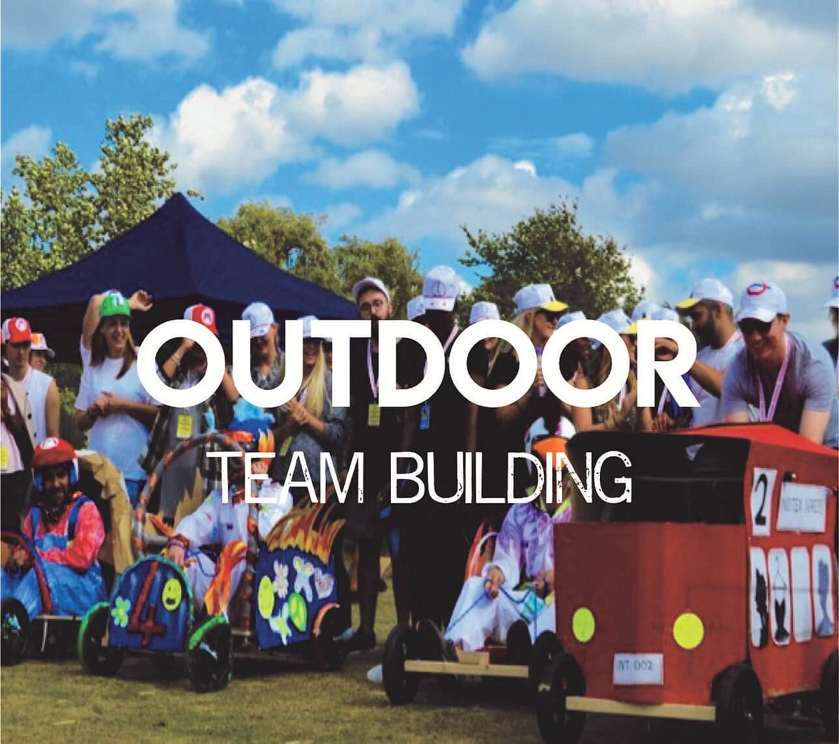 What are some good outdoor team building games for big groups? by