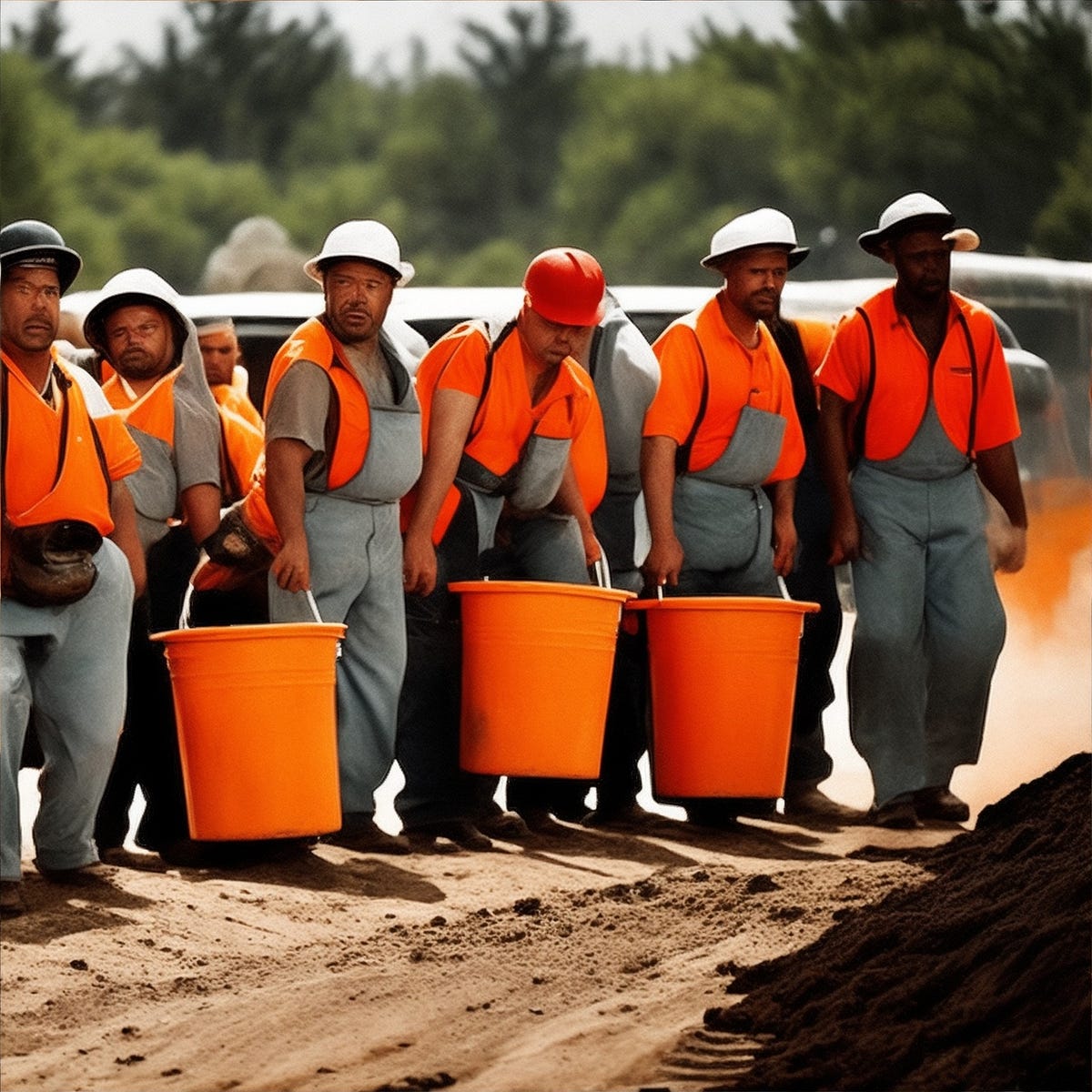 FULL BUCKETS OUT.. It’s cold. It’s dirt. And the dirt kept… by Aeric