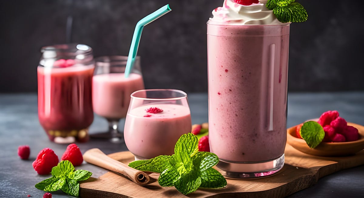Refreshing Raspberry Mint Milkshake A Cool and NutrientPacked Summer