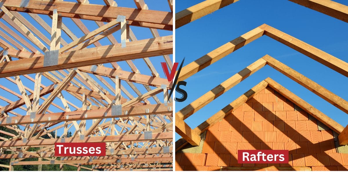 Rafters Trusses Comparison, Uses, Cost More Excel