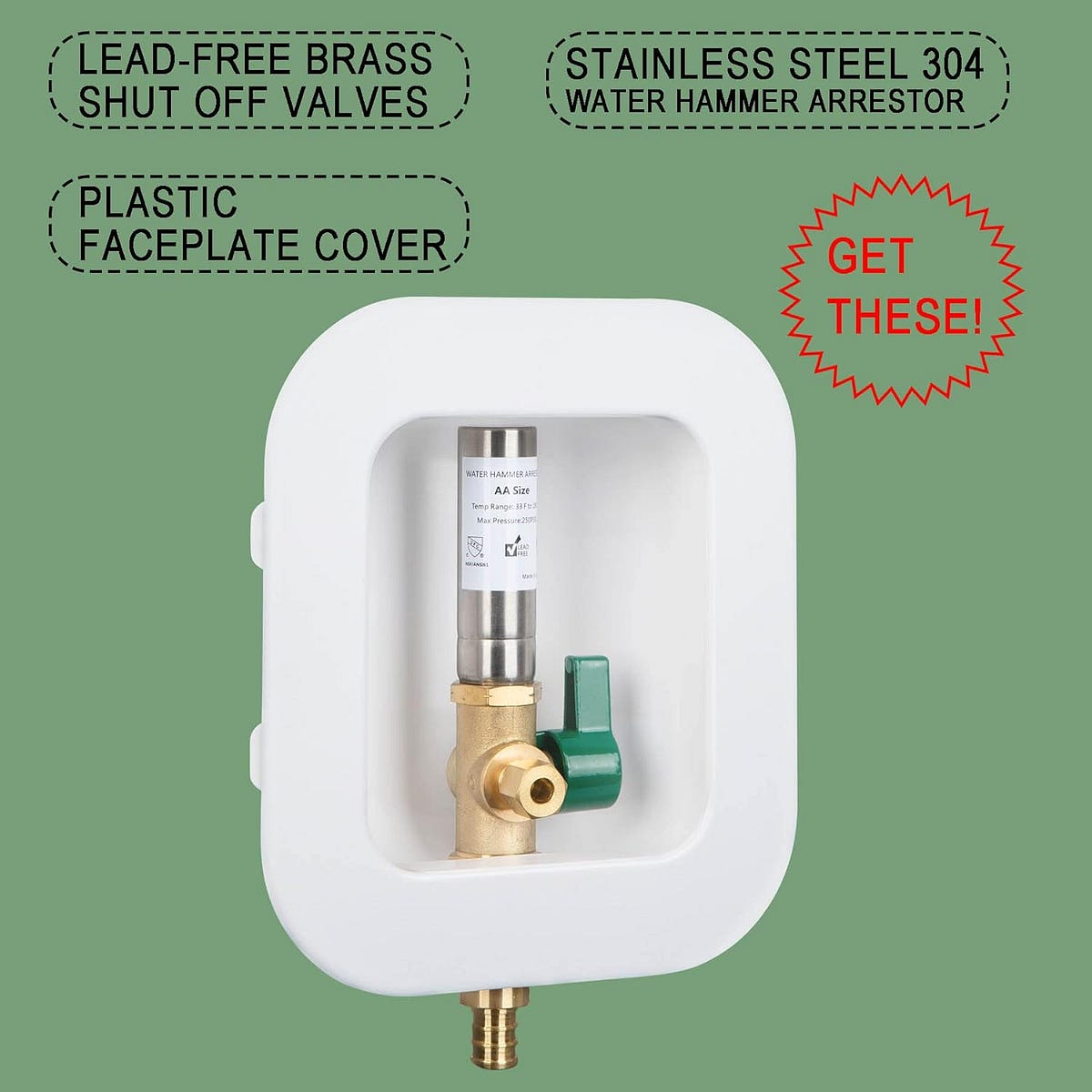 The Lingmfg Ice Maker Outlet Box is designed to provide a convenient