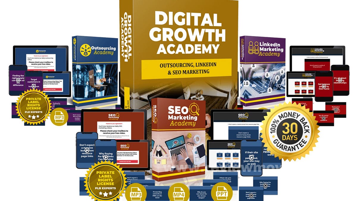 Digital Growth Academy(PLR) 25 Business Productivity, Business