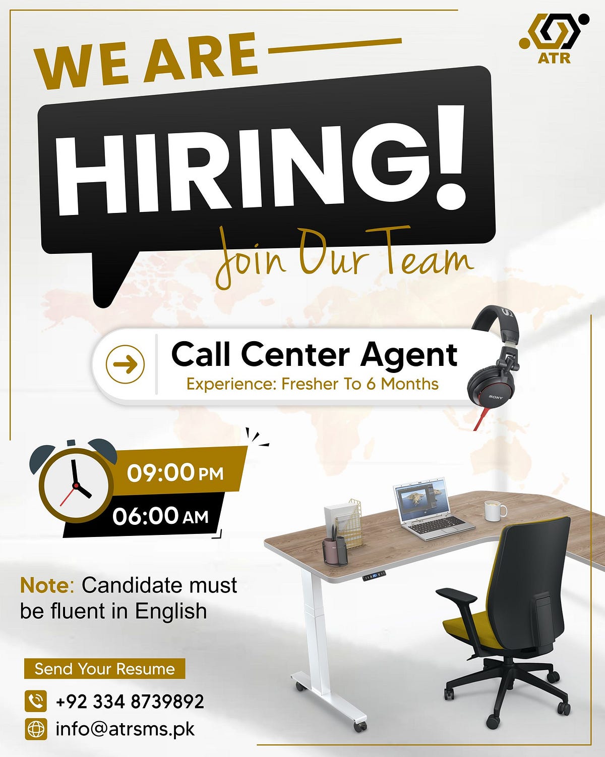 Call Centre Jobs in Lahore ATR Sales & Marketing Medium