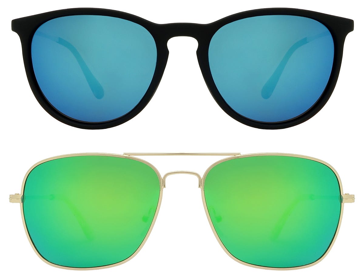 What is the difference between mirrored and tinted sunglasses? by