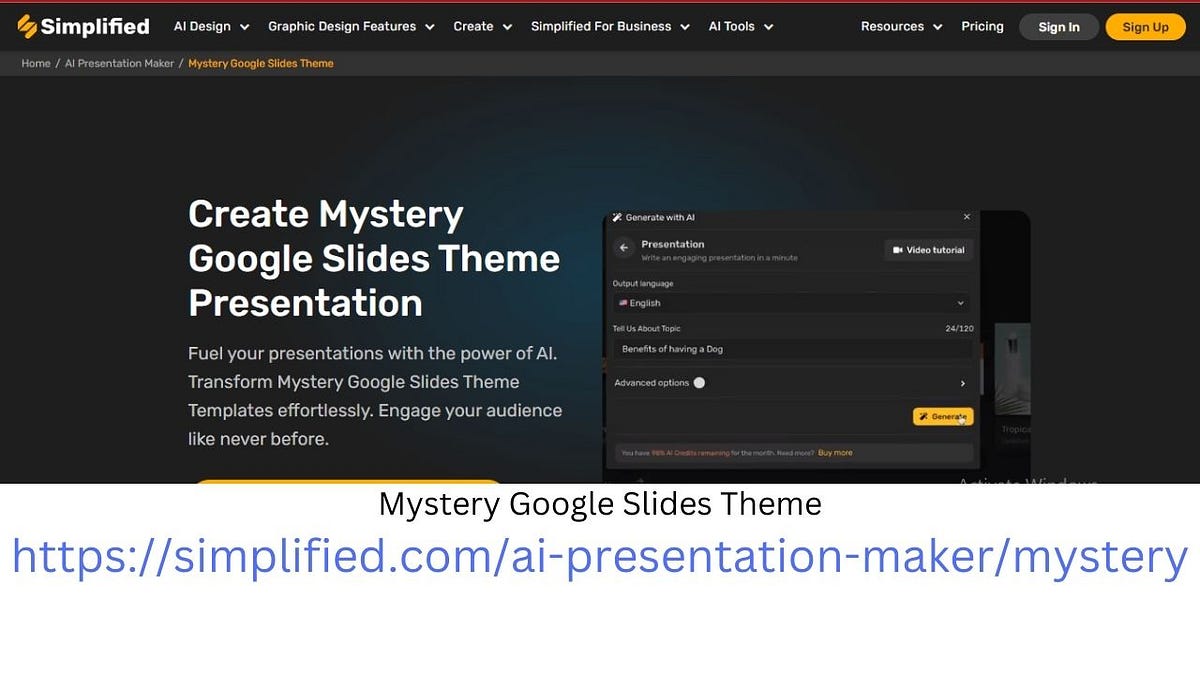 Elevate Your Presentations with Mystery Google Slides Theme