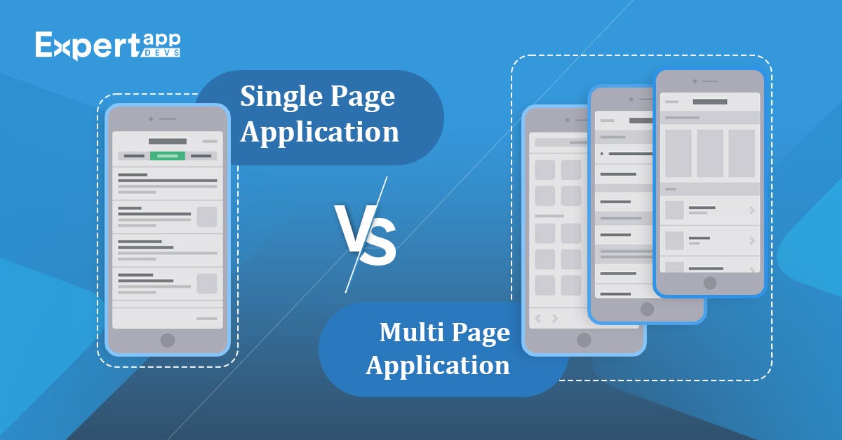 Brief Comparison of SinglePage vs. MultiPage Applications by
