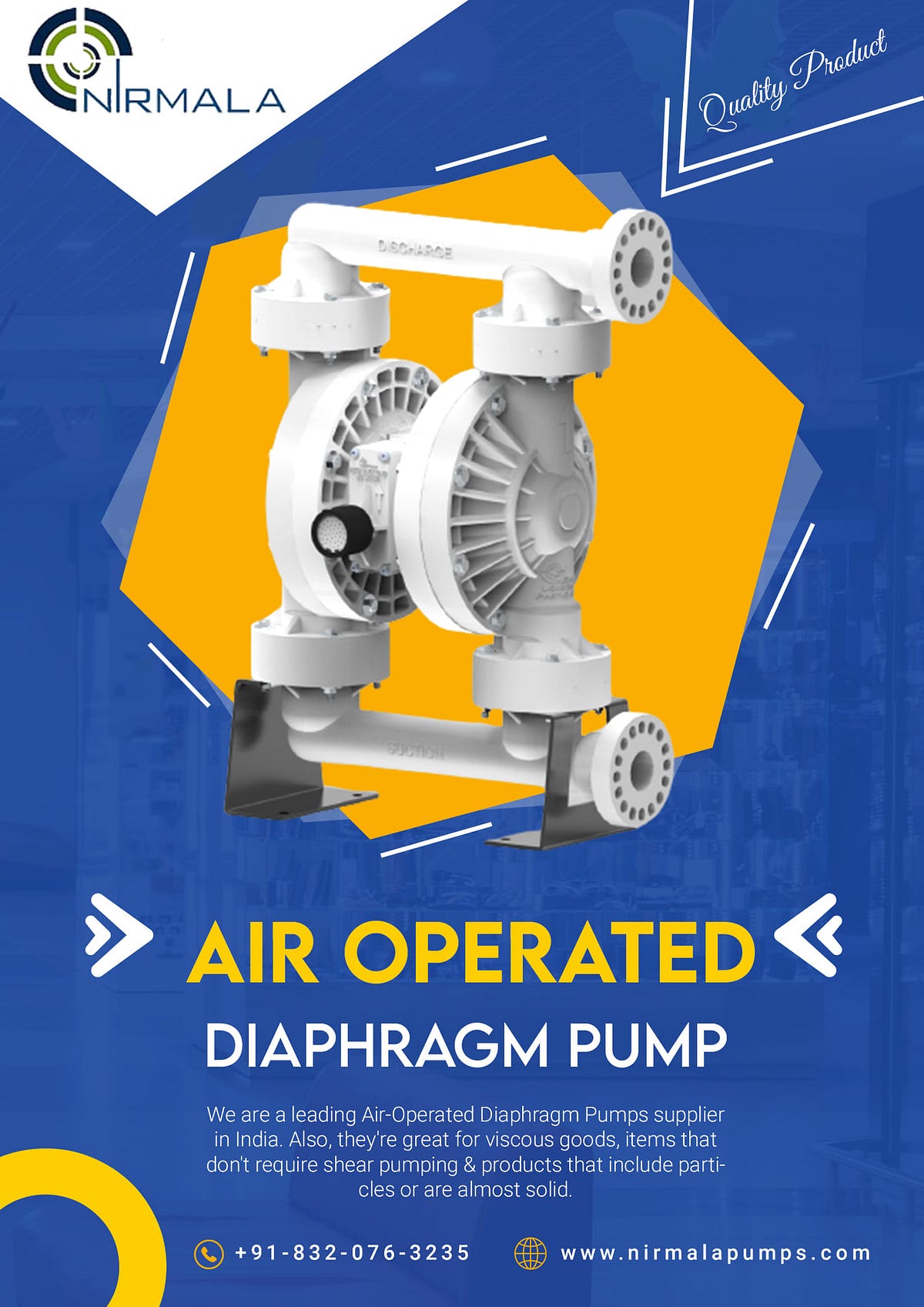 What Is the Working Principle Of Air Operated Diaphragm Pump? Nirmala