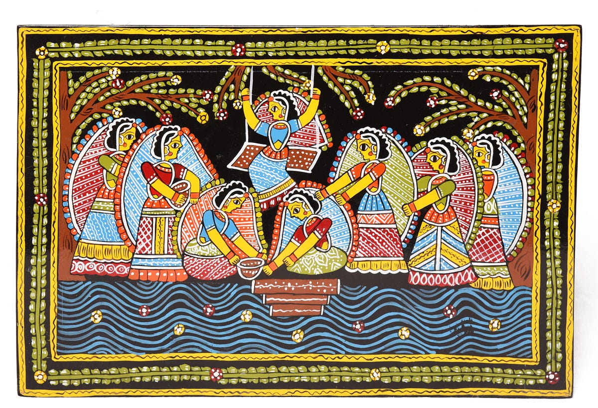 Visual Art Forms of Bihar Tikuli, Manjusha and Madhubani by Rashmi Vats Medium