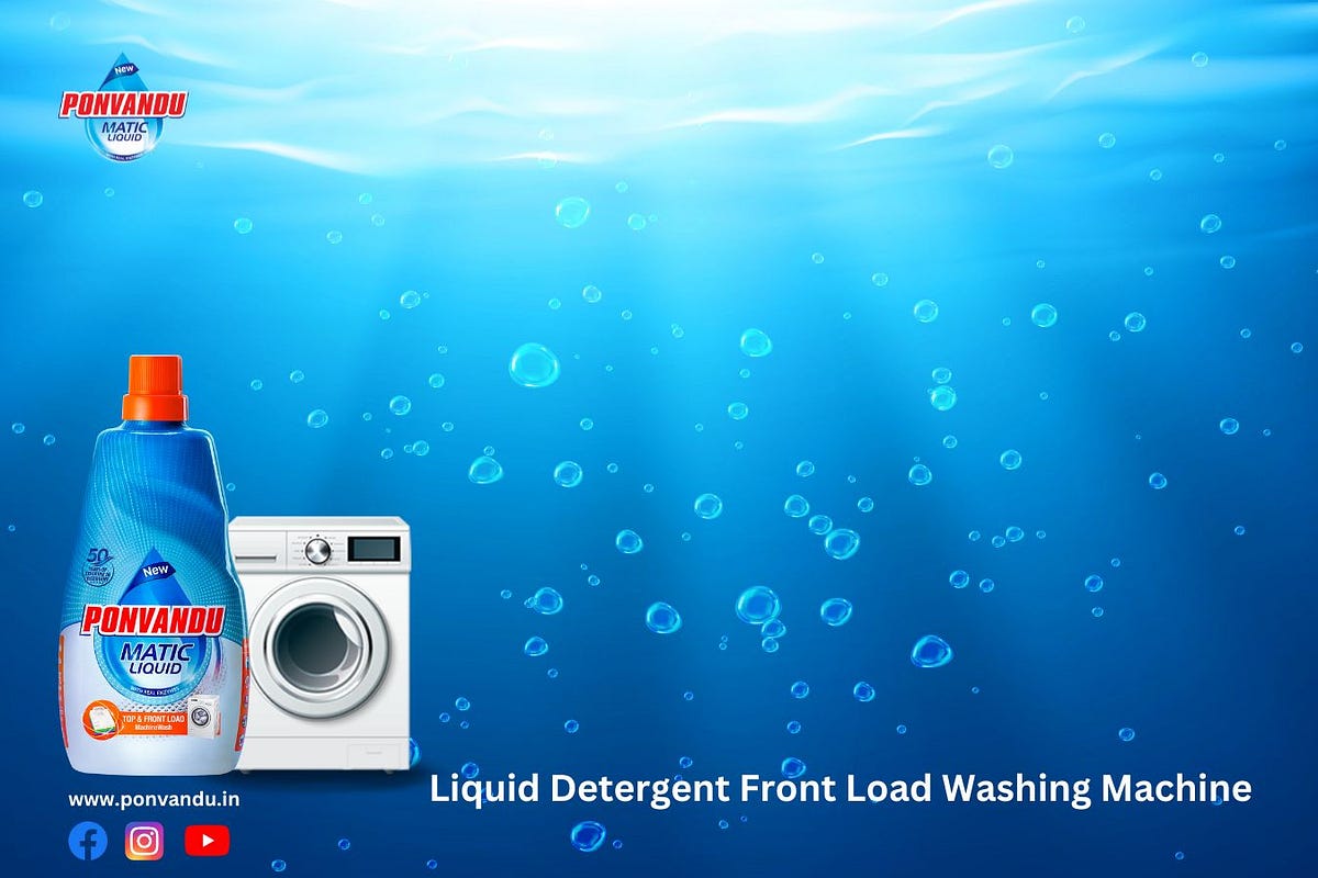 Liquid Detergent Front Load Washing Machine by Ponvandu Detergent and