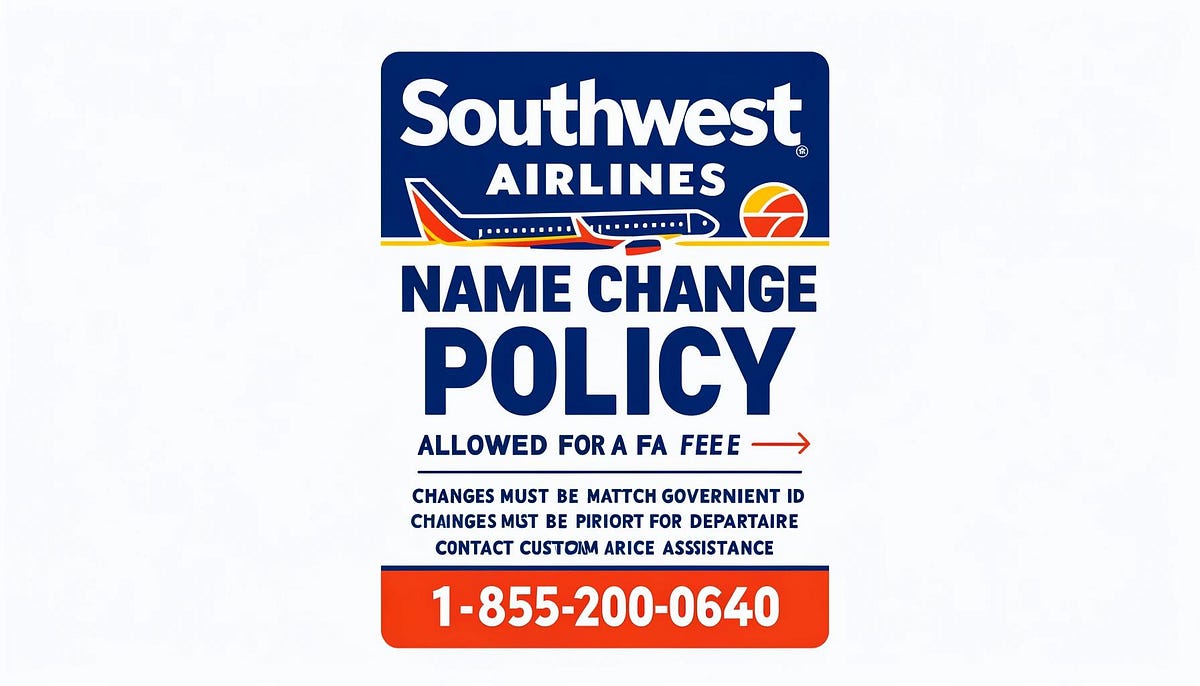 How do I change my name on Southwest Airlines ticket? by