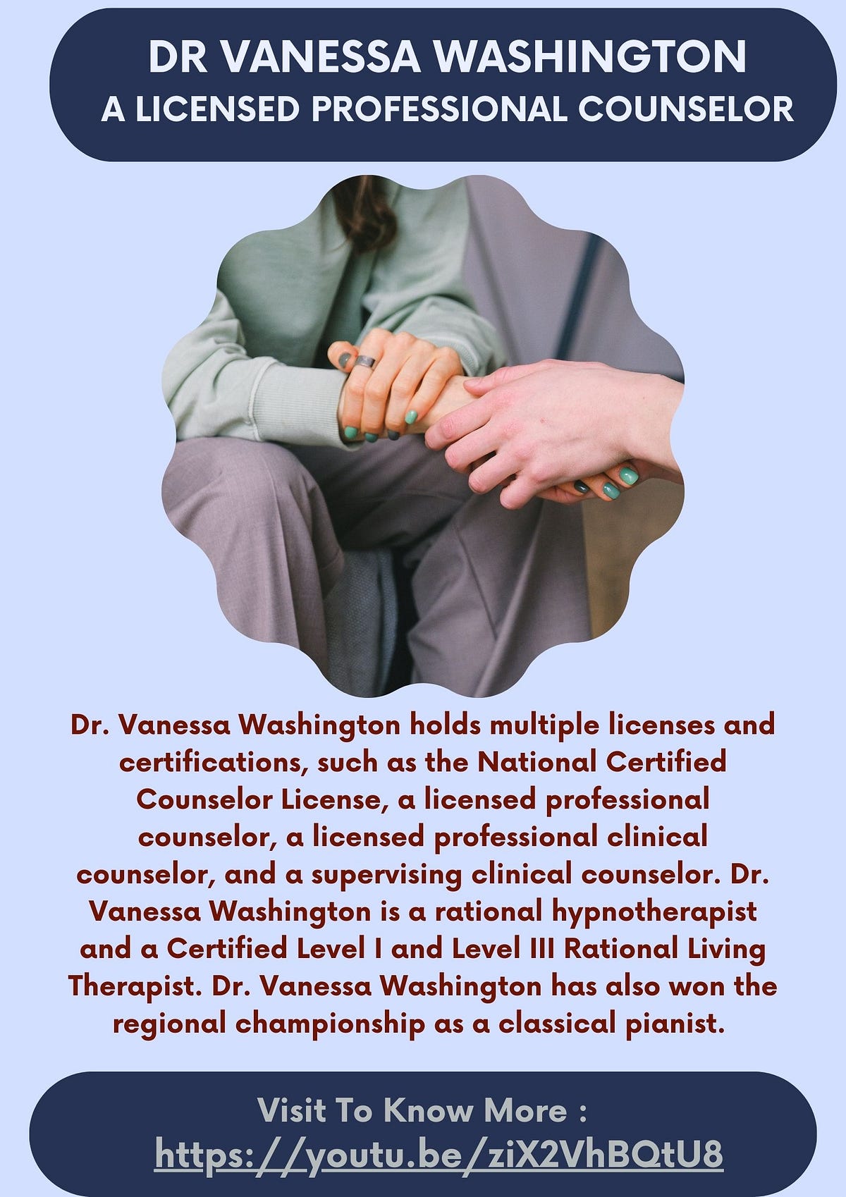 Dr Vanessa Washington — A Licensed Professional Counselor Dr Vanessa