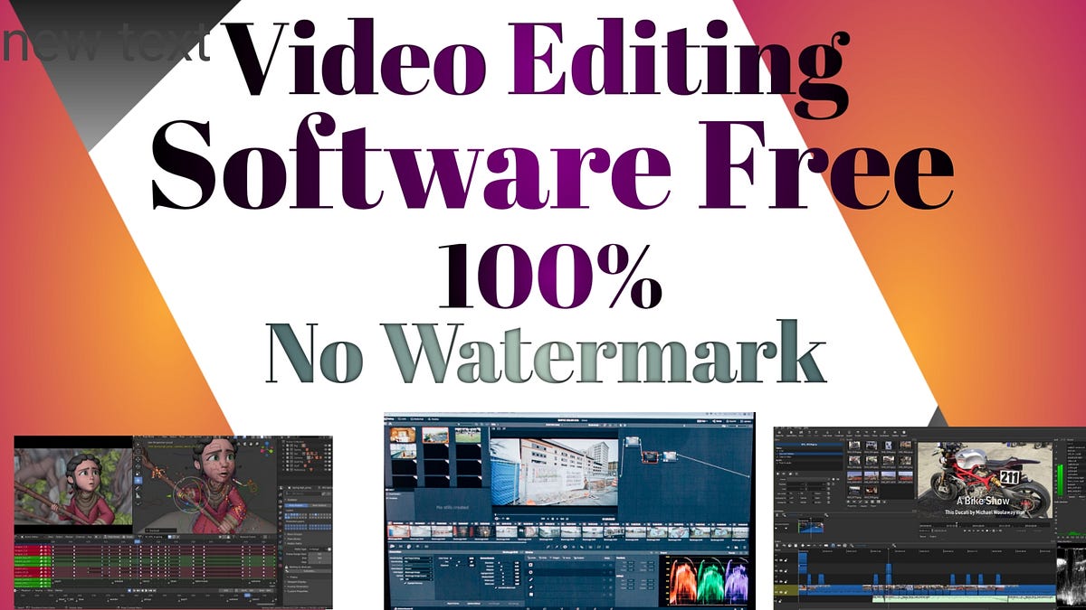Top 6 Free Video Editing Software Without Watermark For PC And Laptop