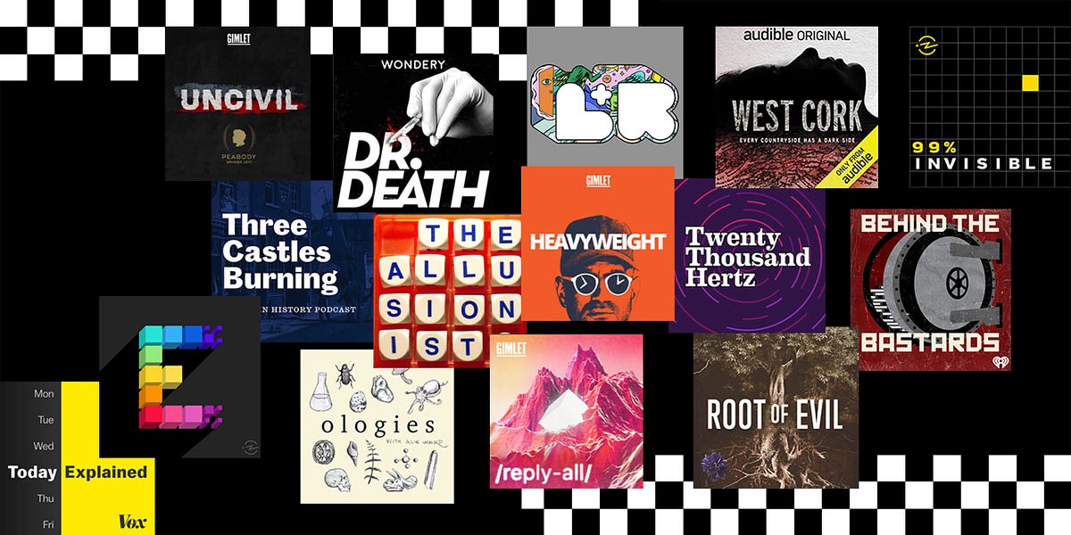A list of the best podcasts in the world by Hanah Vickers Medium