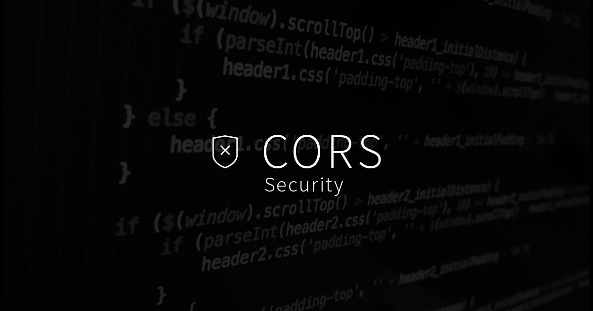 What is CORS(CrossOrigin Resource Sharing) and how to handle it. by