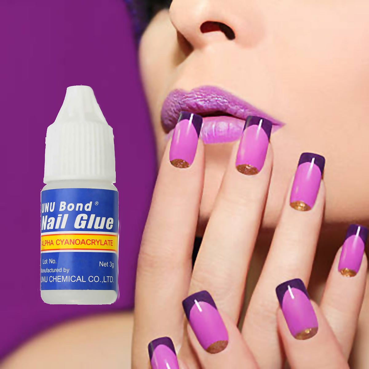 Professional Glue Gum Adhesive for Fake False Artificial Acrylic Press