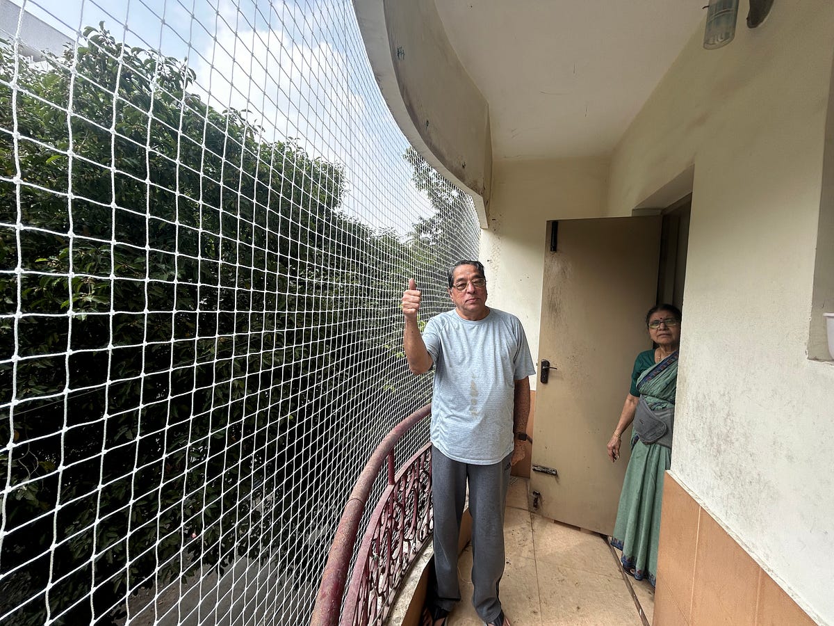 Pigeon net for balcony in Madhapur by BALCONY BIRD NET NEAR ME