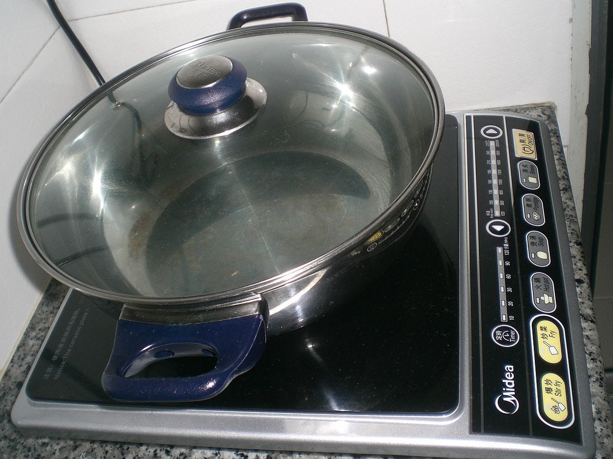 Reducing electricity consumption of induction cooker Living with 4kW