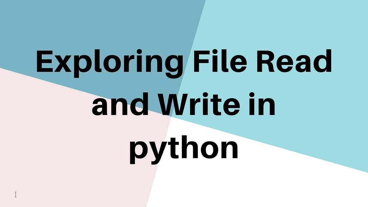 Reading and Writing Files in Python A Guide with Examples by Shadrul