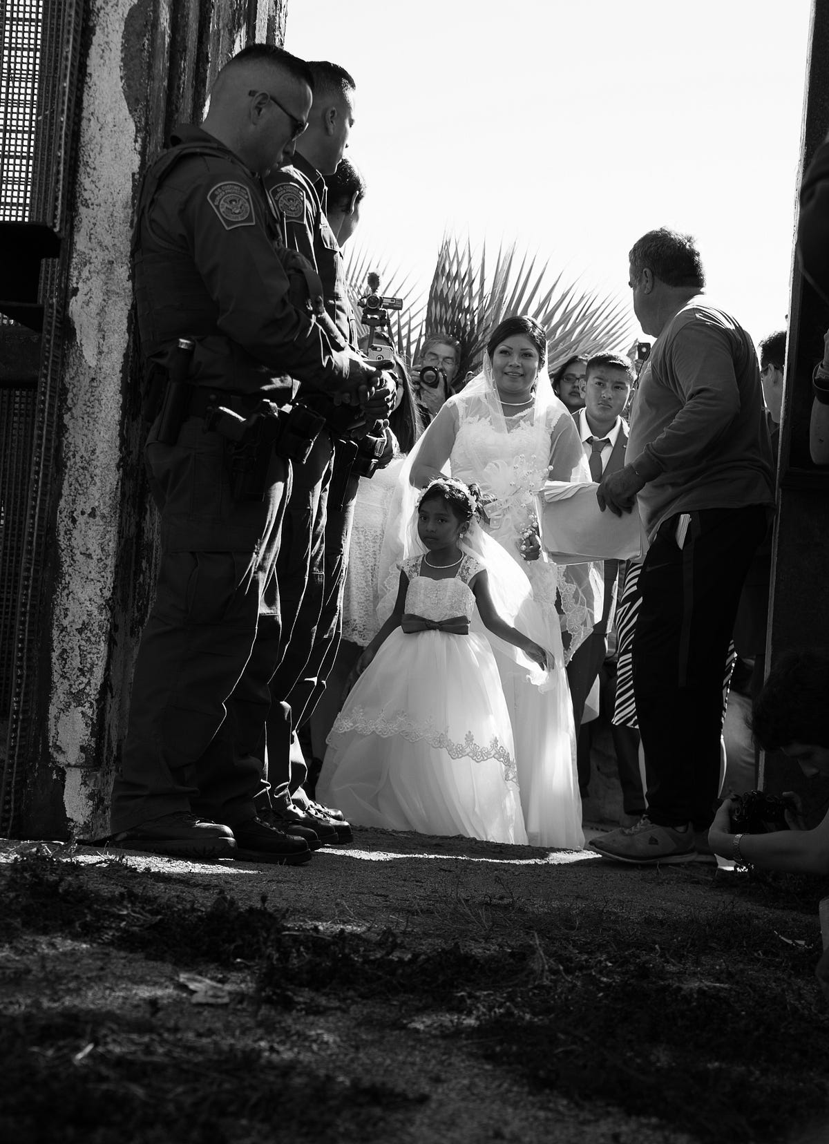 Metal and Lace at the US/Mexican Border by Pamela Calore Medium