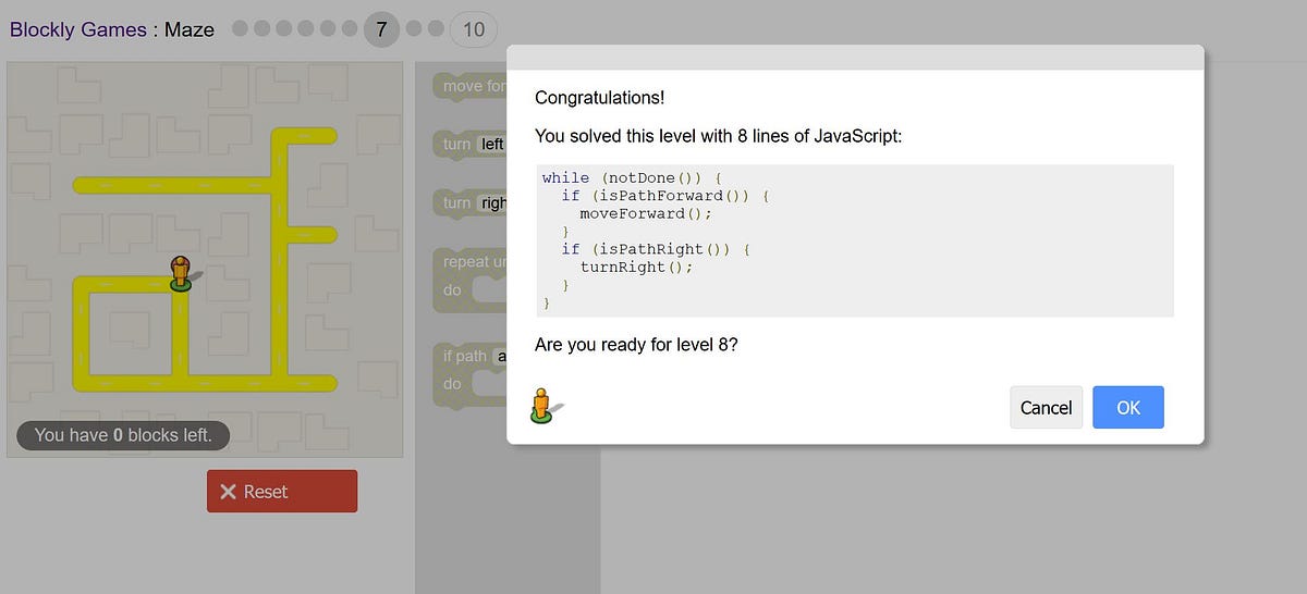 Betacritic Blockly Maze. Tl;Dr Blockly Games has a retinue of… by