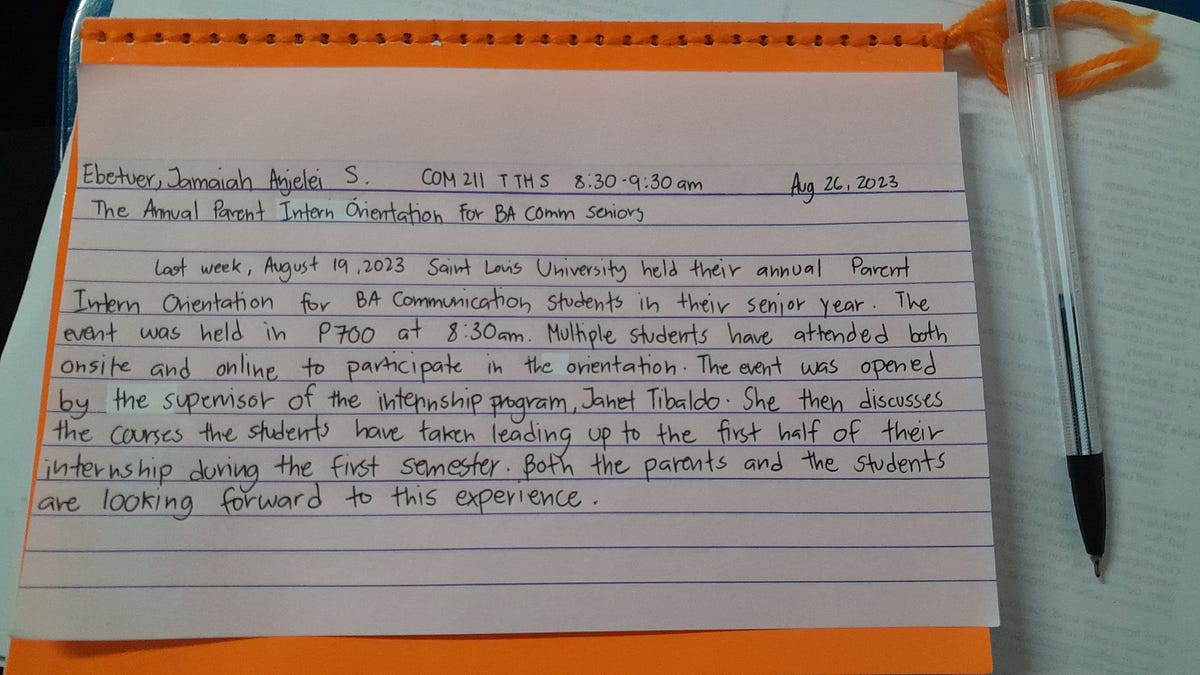 Writing Specimen Jamaiah Ebetuer Medium