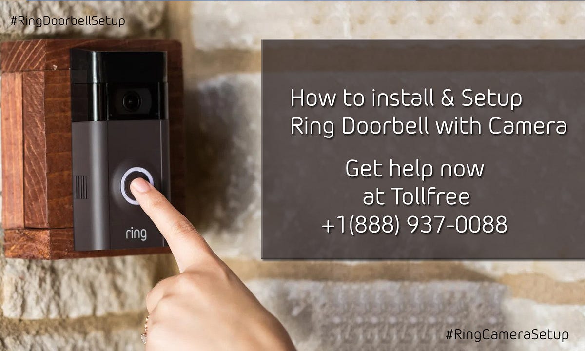 How to install & setup Ring doorbell with camera +18889370088 by Ring camera