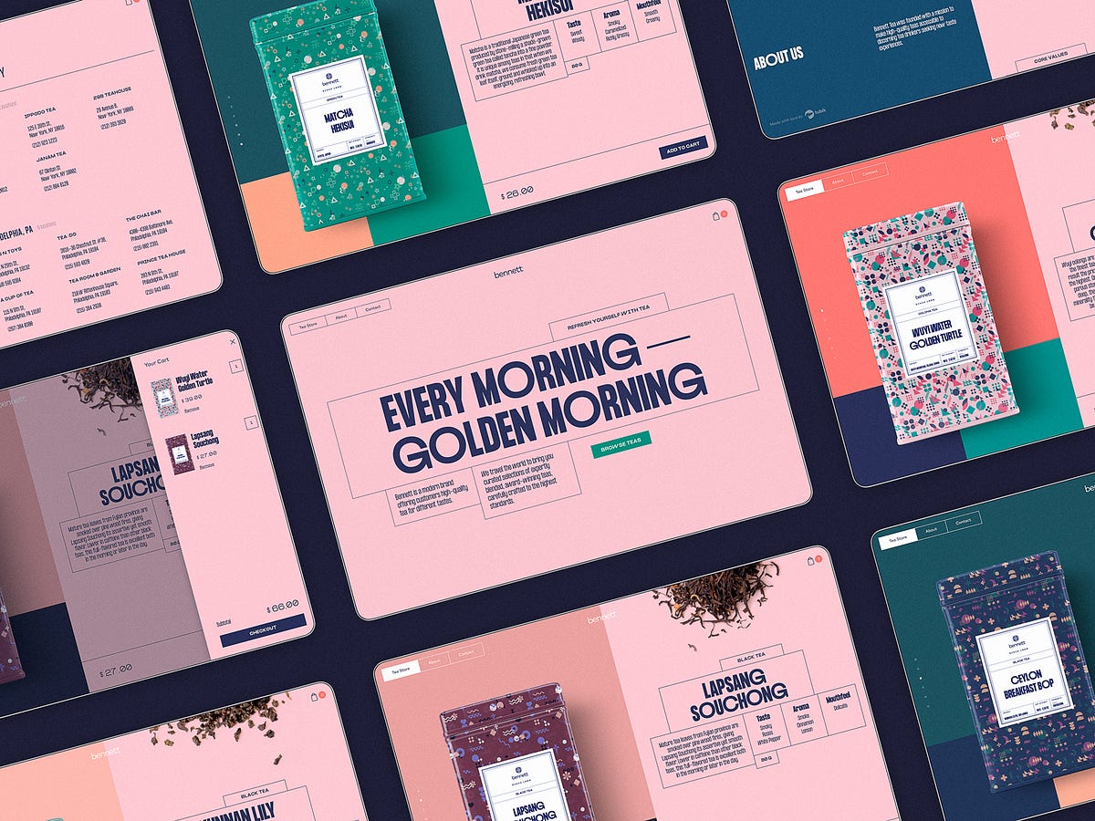Case Study Brand Identity and  Design for Tea Brand by tubik Muzli Design