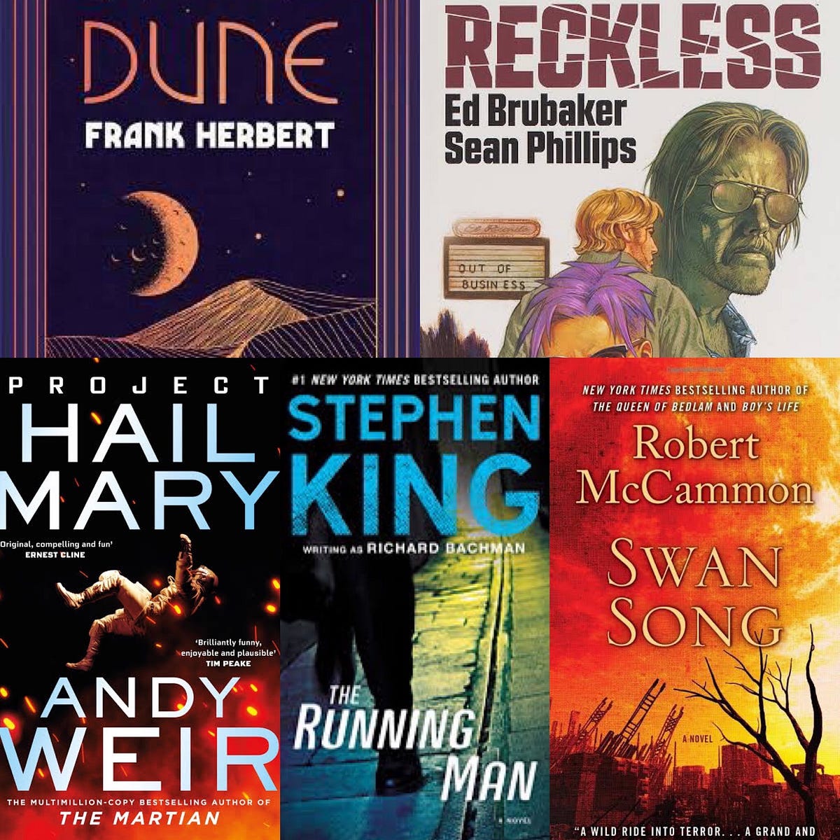 My top 5 fiction books of 2021. “Dune” by Frank Herbert. Classic scifi