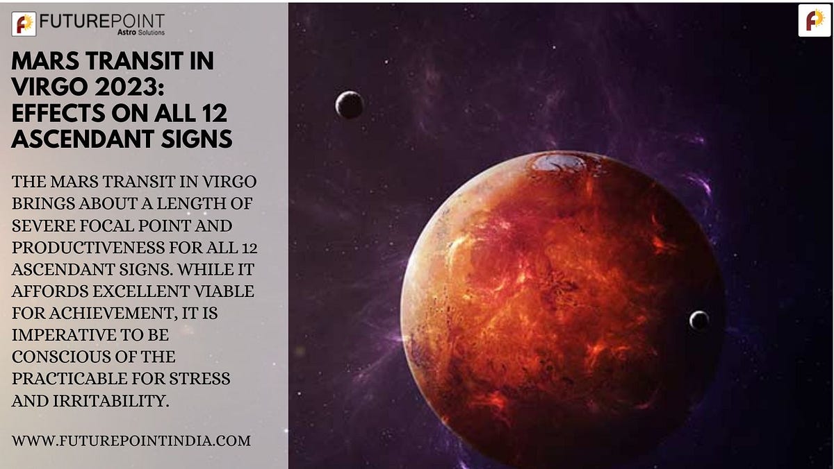 Mars Transit in Virgo 2023 Effects on All 12 Ascendant Signs Future