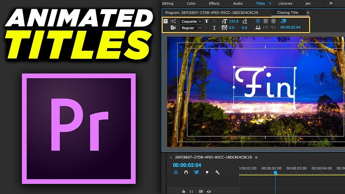 How to Create Animated Titles in Adobe Premiere Pro by Boxes3 Medium