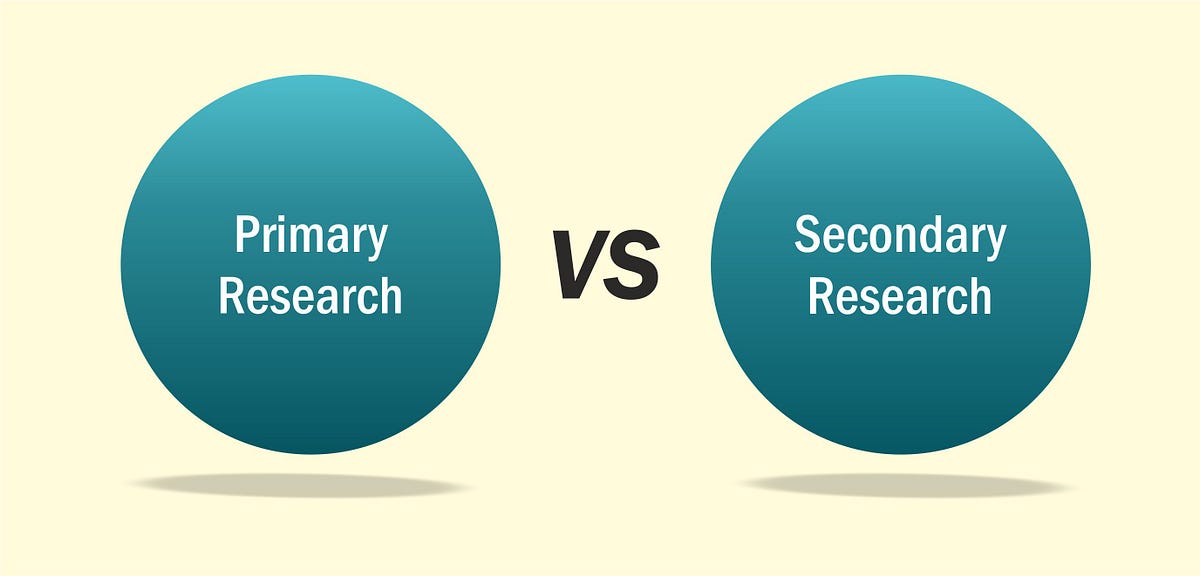 How are Primary & Secondary Research different from each other? by