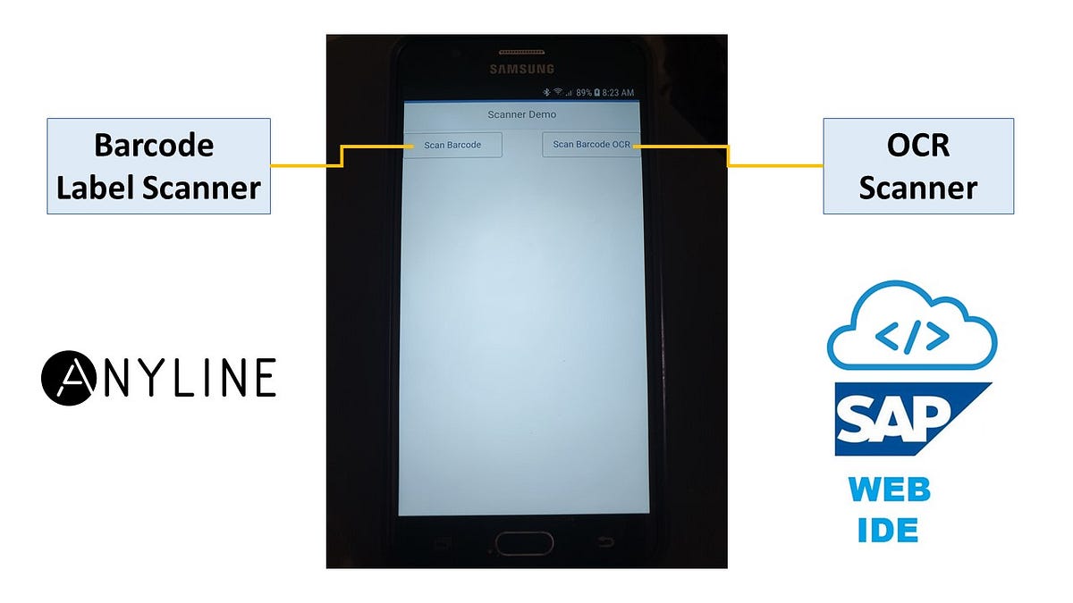 Build Android SAP Fiori OCR Scanner with SAP  IDE and Anyline OCR