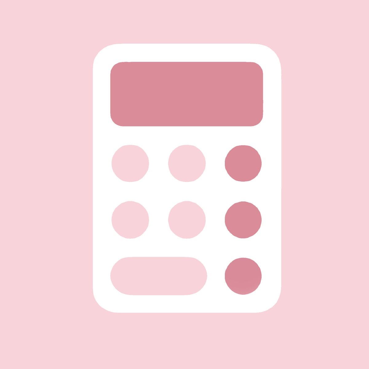 Calculator icon aesthetic pink. Calculator icon aesthetic pink will