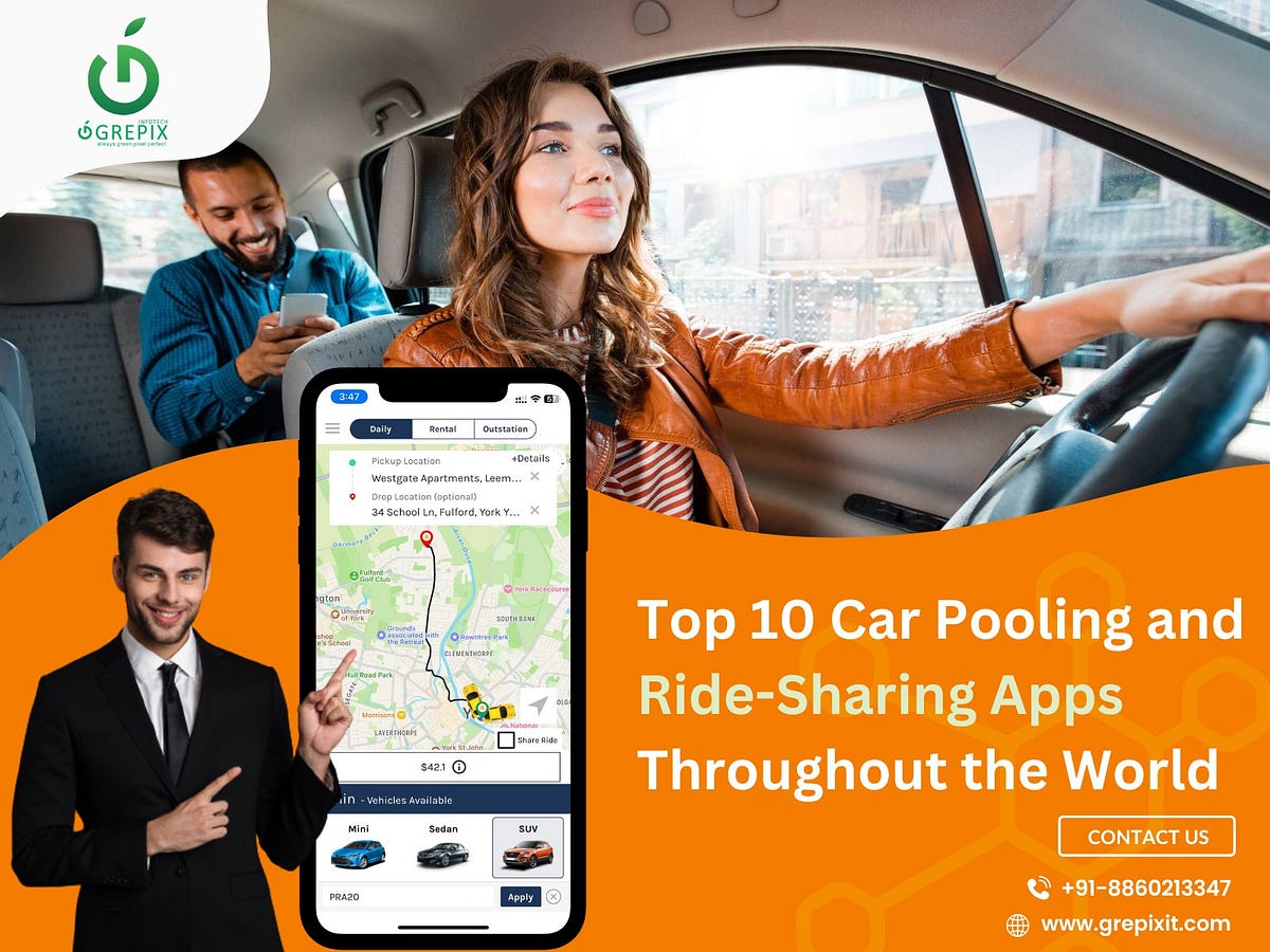 The World’s Top 10 Carpooling and RideSharing Apps of 2023 by